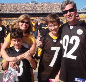 Pechersky family at a Pittsburgh Game