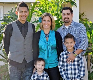 Courtney Reyes of BRE and her family