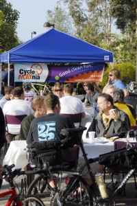 Yardi's sponsored bike to work breakfast