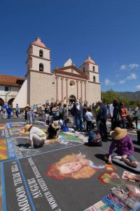 At Santa Barbara Mission