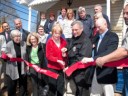 Habitat for Humanity hoe ribbon cutting