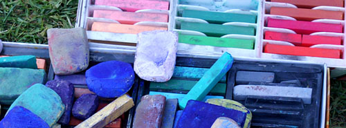 Colorful chalk