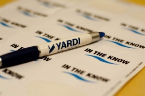 Stay in the Know with the Yardi Blog! Yardi Stickers and pens