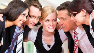 Business - group of businesspeople in office