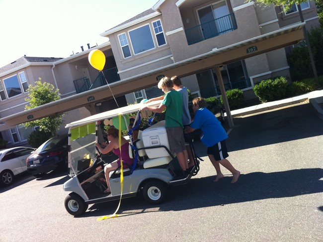 Summer ice cream distribution by a Creating Caring Communities team.