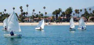 Sailing in the Santa Barbara Harbor. Photo credit L. Etling