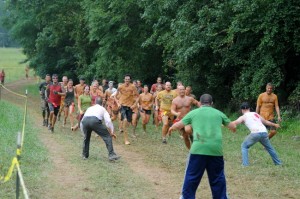 Runners rush as a small pack of zombies