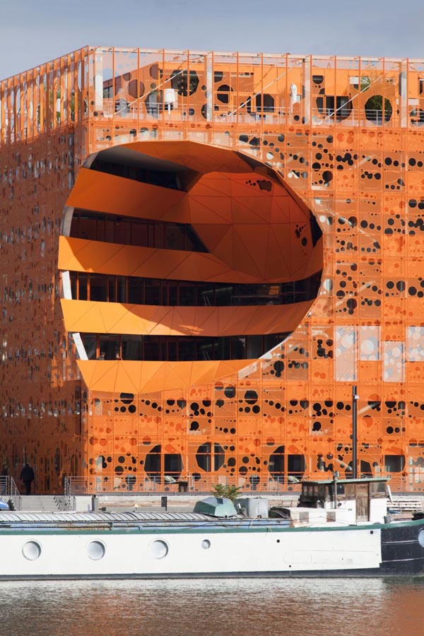 Orange Cube by Jakob Macfarlane architects