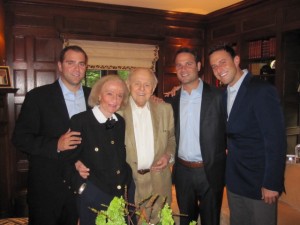 Richard and Ruth Tischler with their grandsons, Scott and Tony Kantor and Brad Dubin