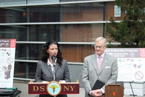 Helena Durst and DSNY Commissioner John J. Doherty