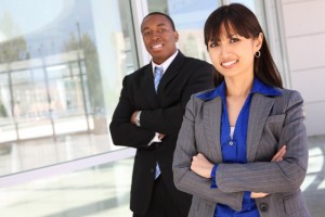 Diverse Business Team at Office Building