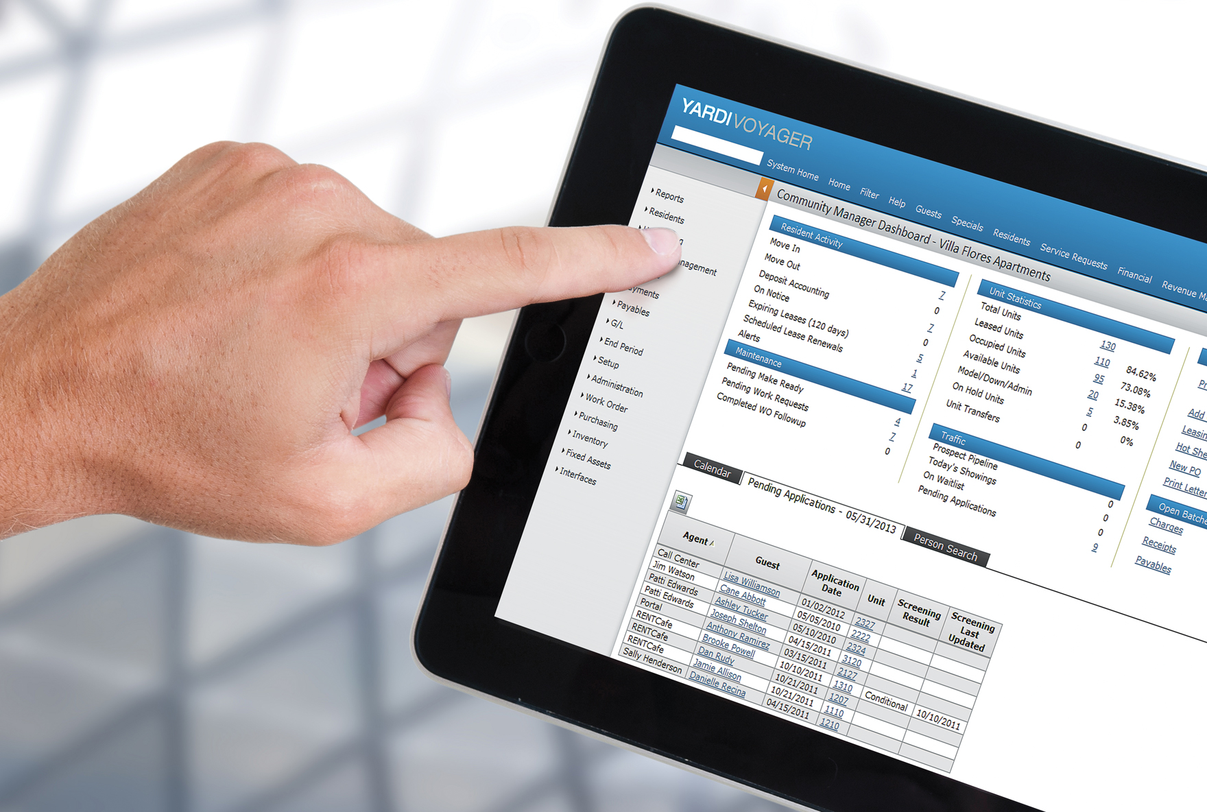 yardi voyager balance sheet