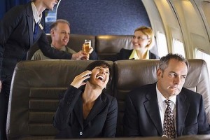 woman on plane