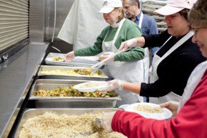 1-Volunteers working in the kitchen