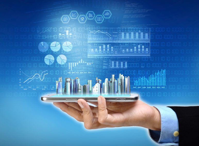 real estate management software concept