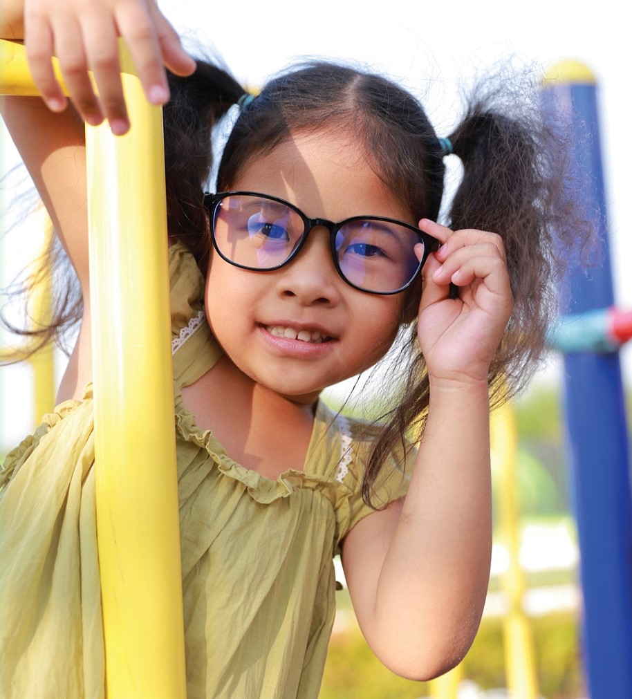 CASA kid with glasses