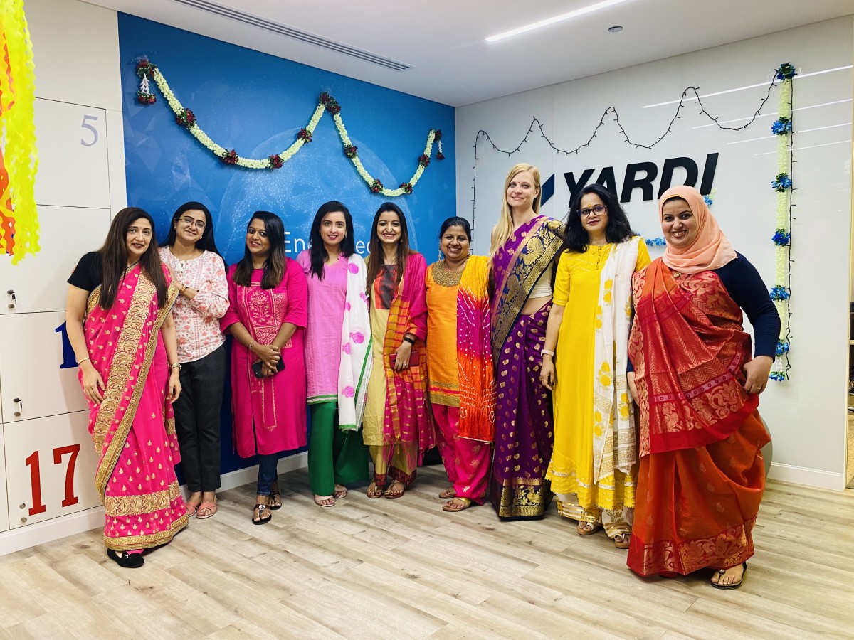 Diwali celebration in Dubai Yardi office