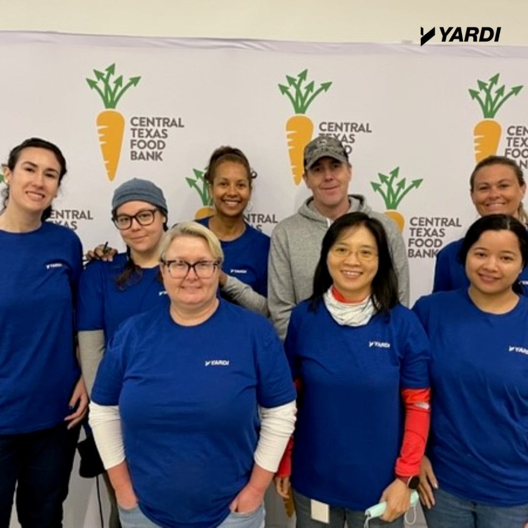 Central Texas Food Bank Yardi Volunteers in Austin Texas