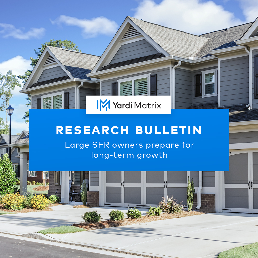 SingleFamily Rental Market The Balance Sheet Yardi Corporate Blog