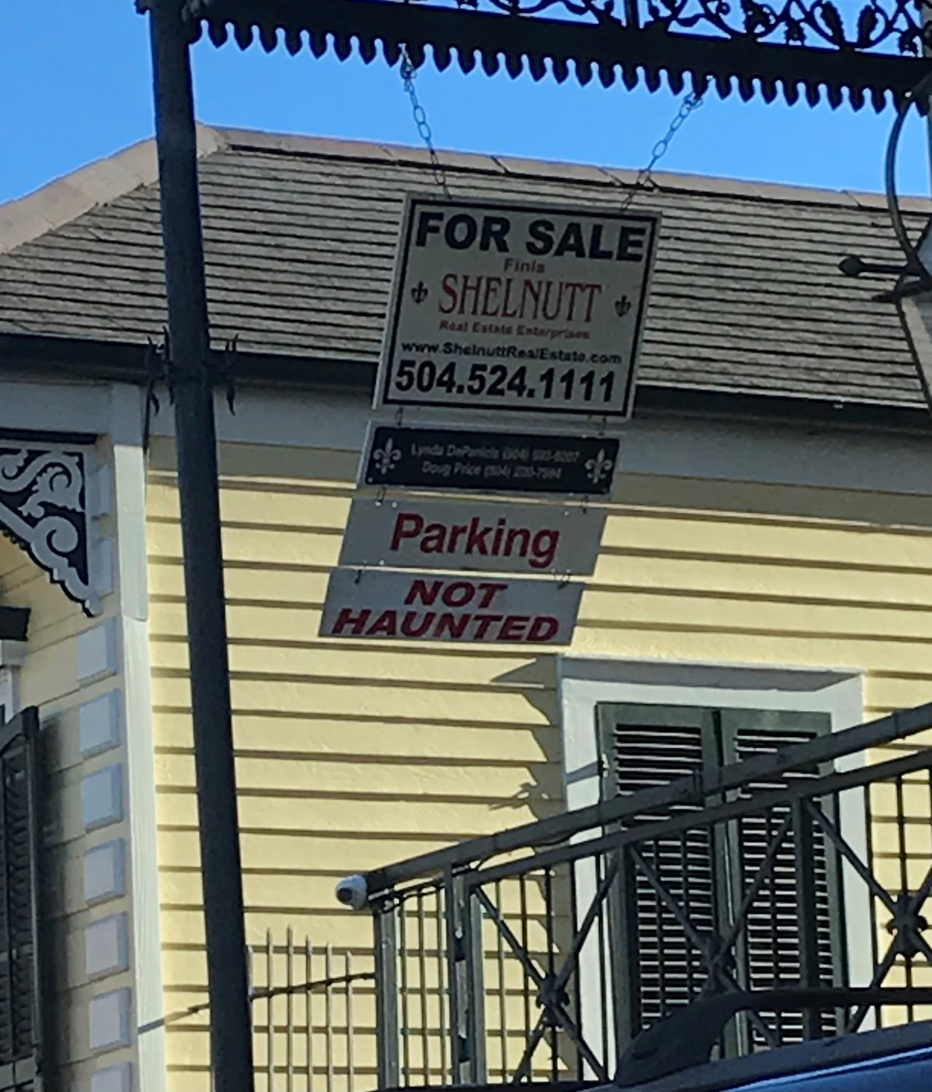 Not haunted real estate in New Orleans