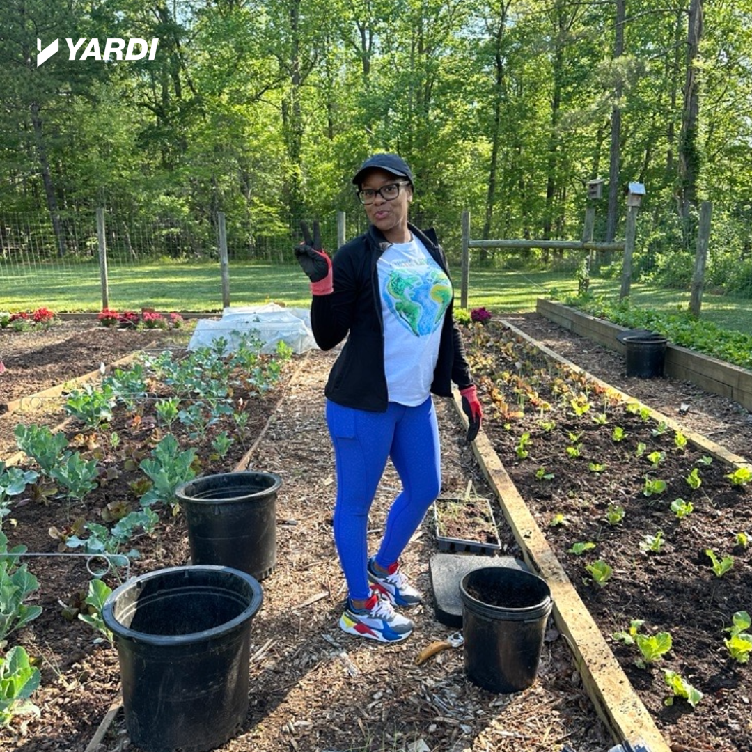 TeamYardi volunteers Atlanta CNC unity garden