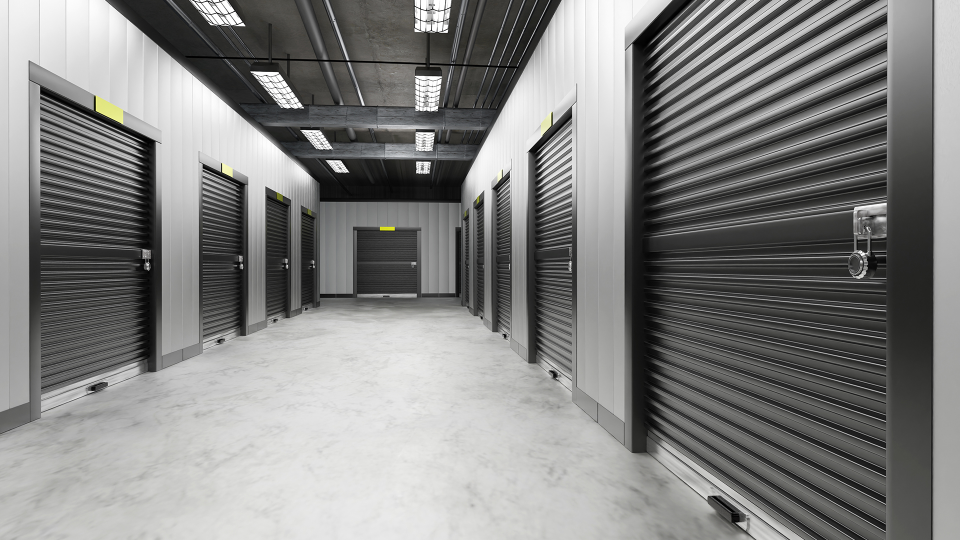 Self storage facility interior