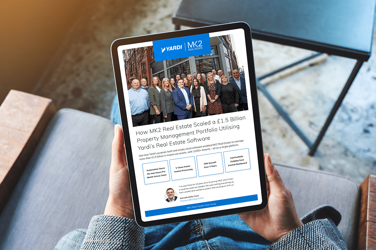 How MK2 Real Estate Scaled a £1.5 Billion Property Management Portfolio Utilising Yardi’s Real Estate Software