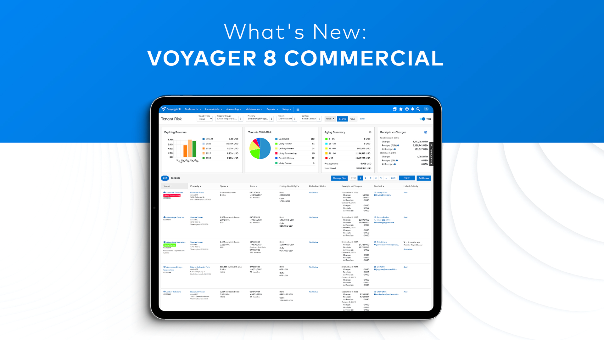 Screenshot: What's new: Voyager 8 Commercial