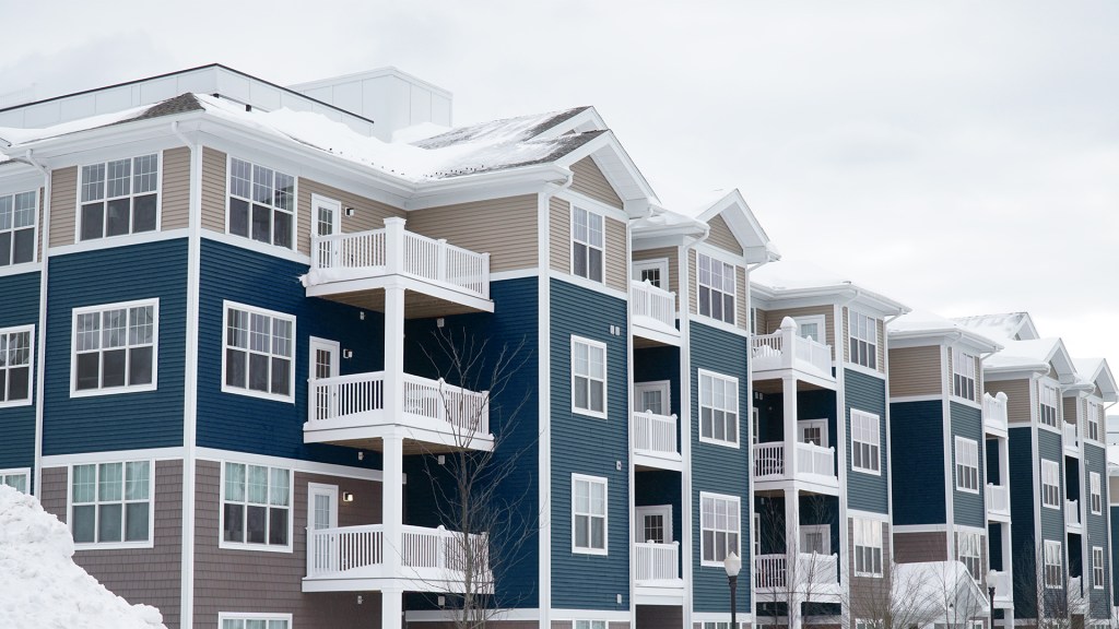 Exterior of multifamily apartments