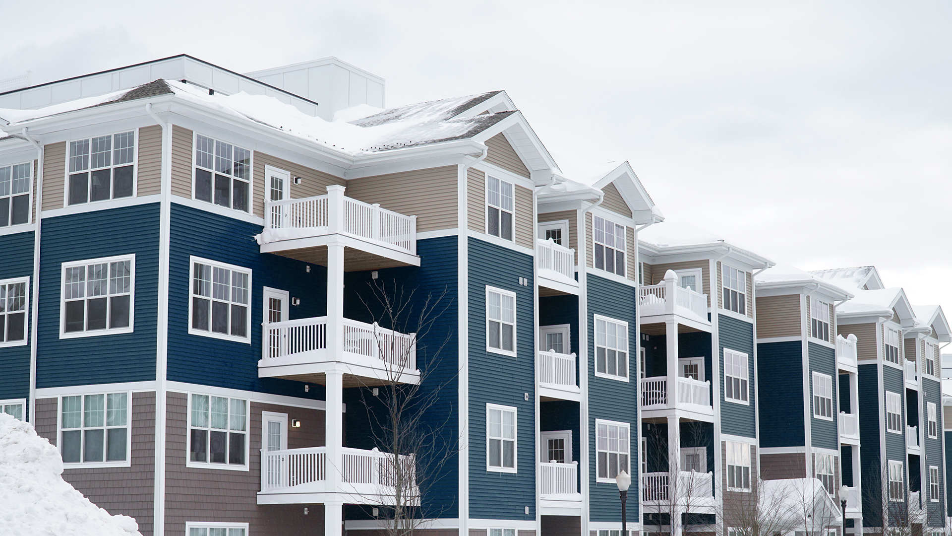 Exterior of multifamily apartments