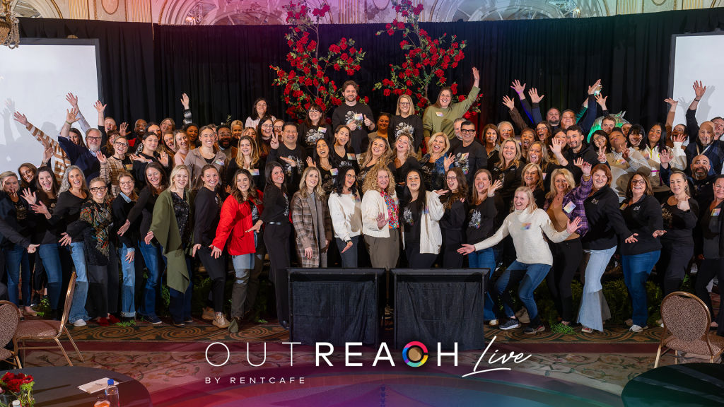 Yardi employee group shot at OutReach Live