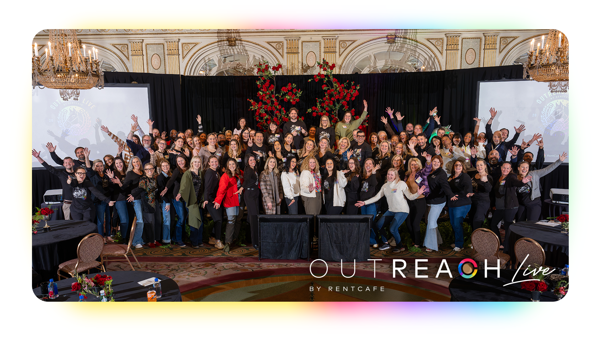 Yardi employee group shot at OutReach Live