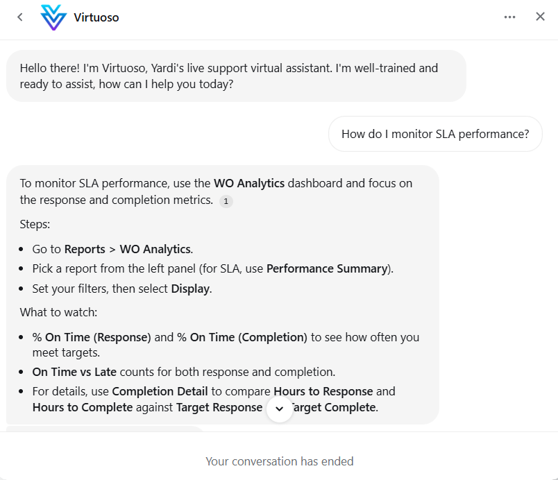 Maintenance IQ x Virtuoso Assistant