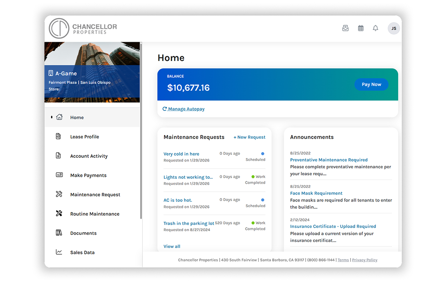 CommercialCafe Tenant Portal