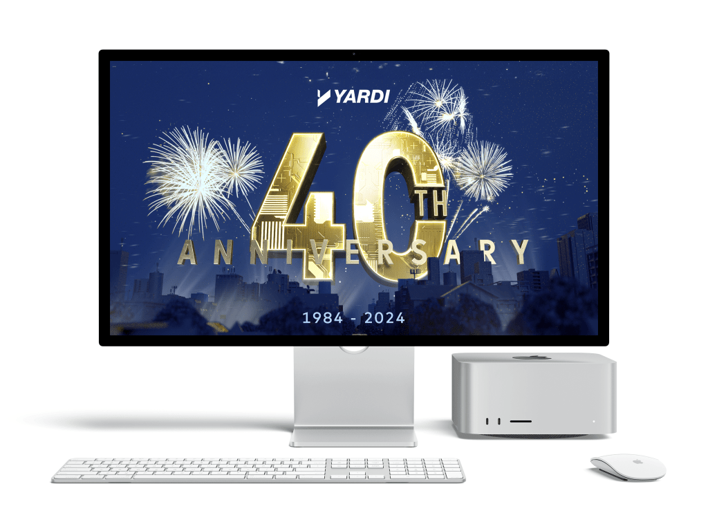 Yardi 40th anniversary graphic