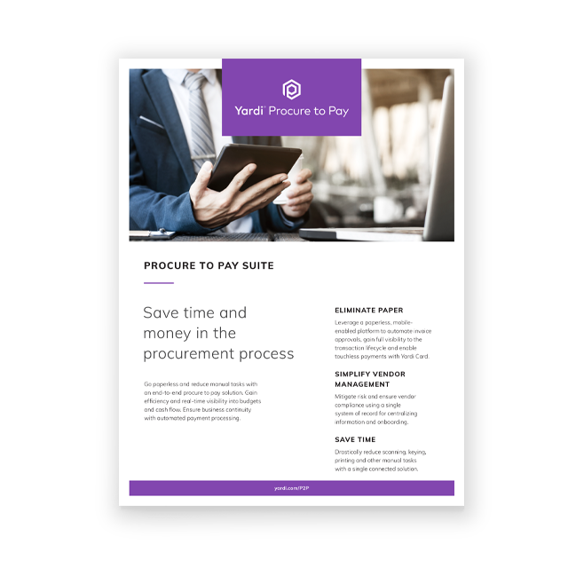 Procure to Pay Suite Brochure