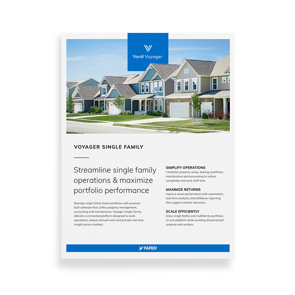 Voyager Single Family Homes Brochure