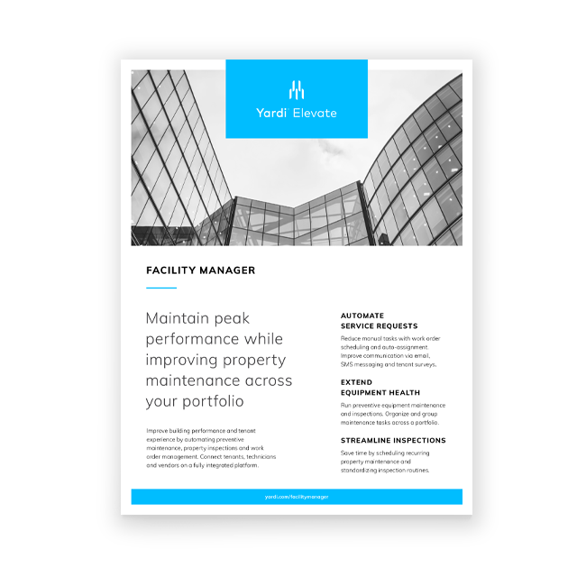 Facility Manager Brochure