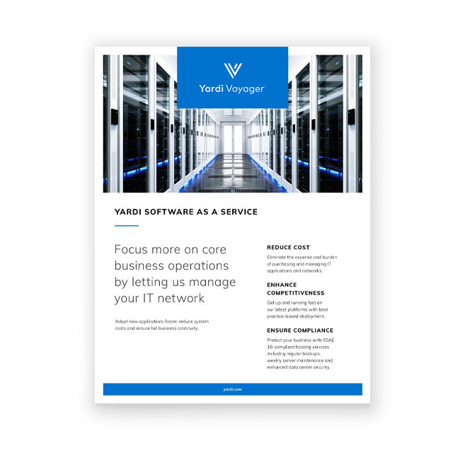 SaaS Hosting Services Brochure