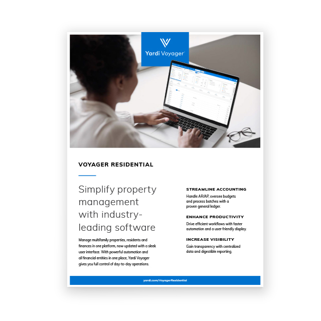 Voyager Residential Brochure