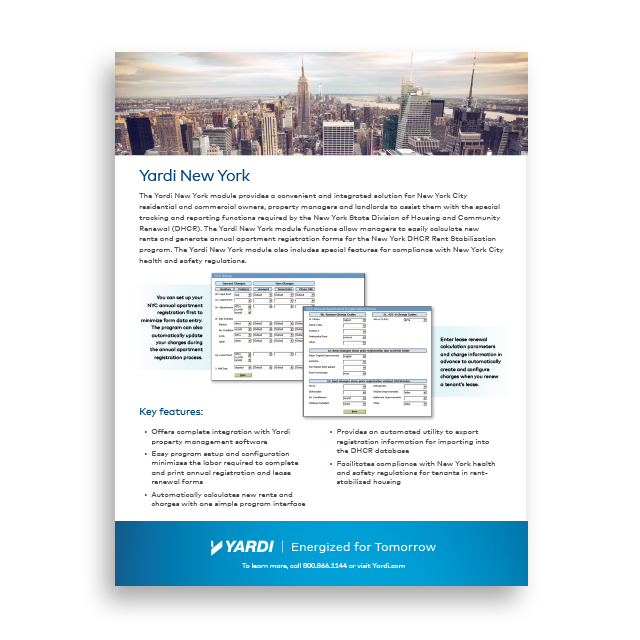 New York Add-In Brochure