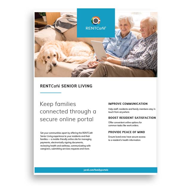 RentCafe Senior Living Brochure
