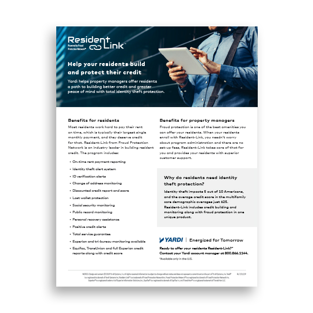 ScreeningWorks Pro - Resident-Link Brochure