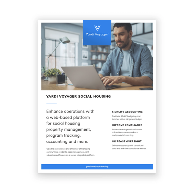 Voyager Social Housing Brochure