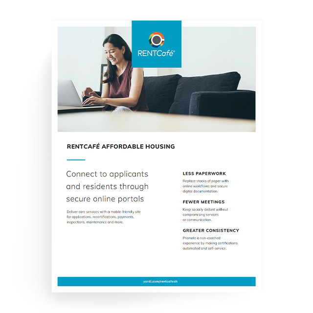 RentCafe Affordable Housing Brochure