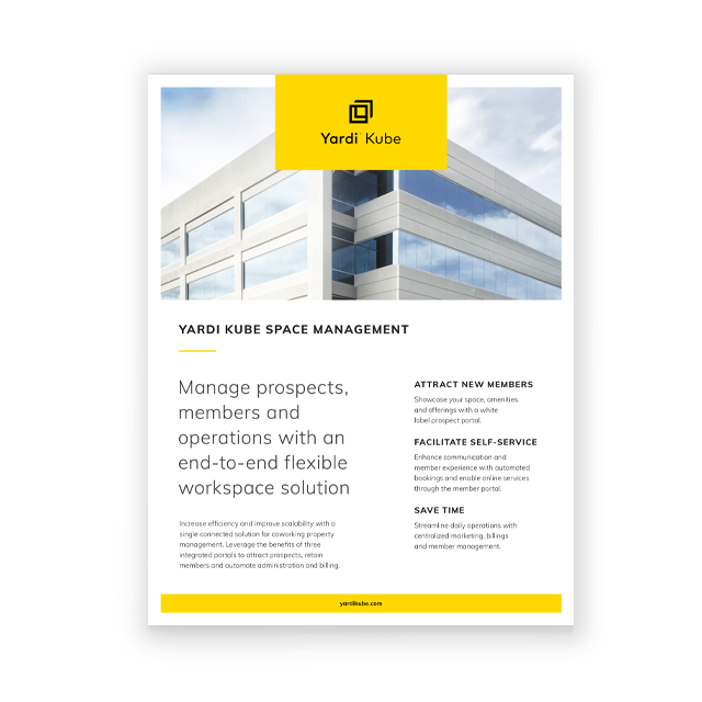 Yardi Kube Space Management Brochure