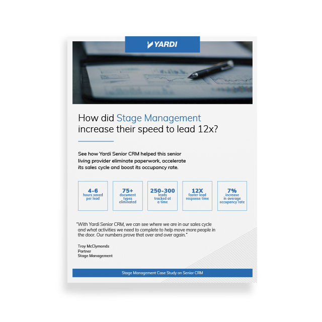 Stage Management Case Study on Senior CRM