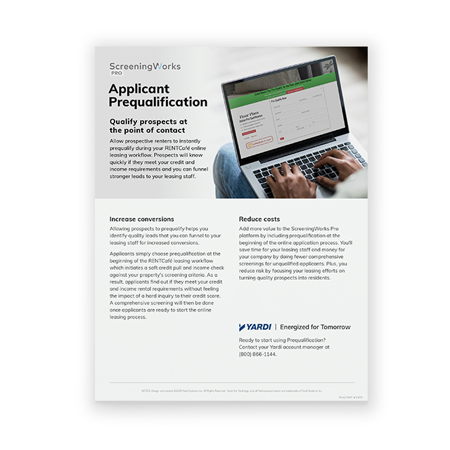 ScreeningWorks Pro - Prequalification Brochure