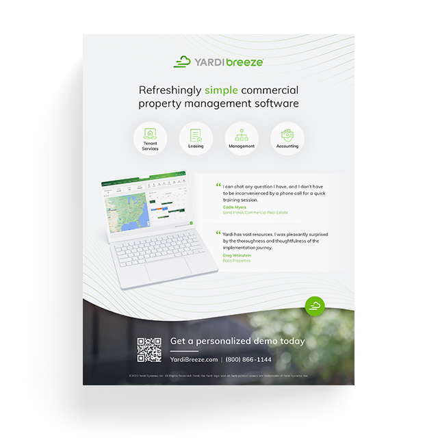 Yardi Breeze Commercial Brochure