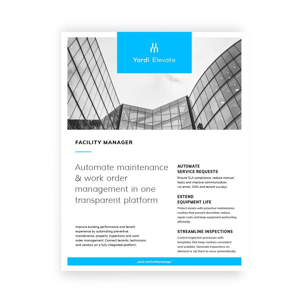 Facility Manager Brochure